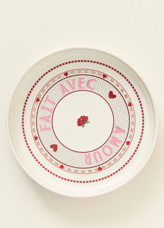 Hearts pie dish