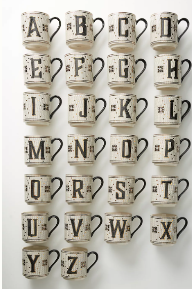 Letter Mug